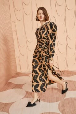 ULLA JOHNSON Amalie Dress - Onyx -Chic Clothing Store ULLA JOHNSON Amalie Dress ONYX 0125