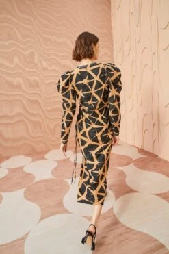 ULLA JOHNSON Amalie Dress - Onyx -Chic Clothing Store ULLA JOHNSON Amalie Dress ONYX 0195