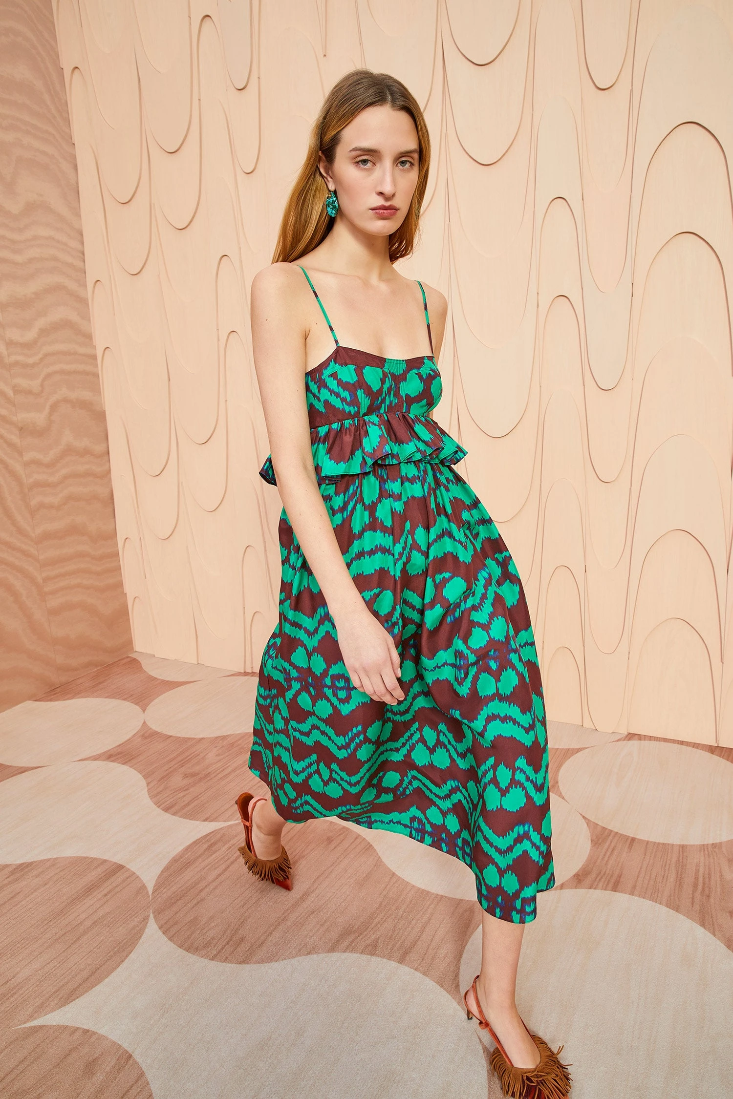 ULLA JOHNSON Amaliya Dress - Malachite 3 ULLA JOHNSON Amaliya Dress - Malachite
