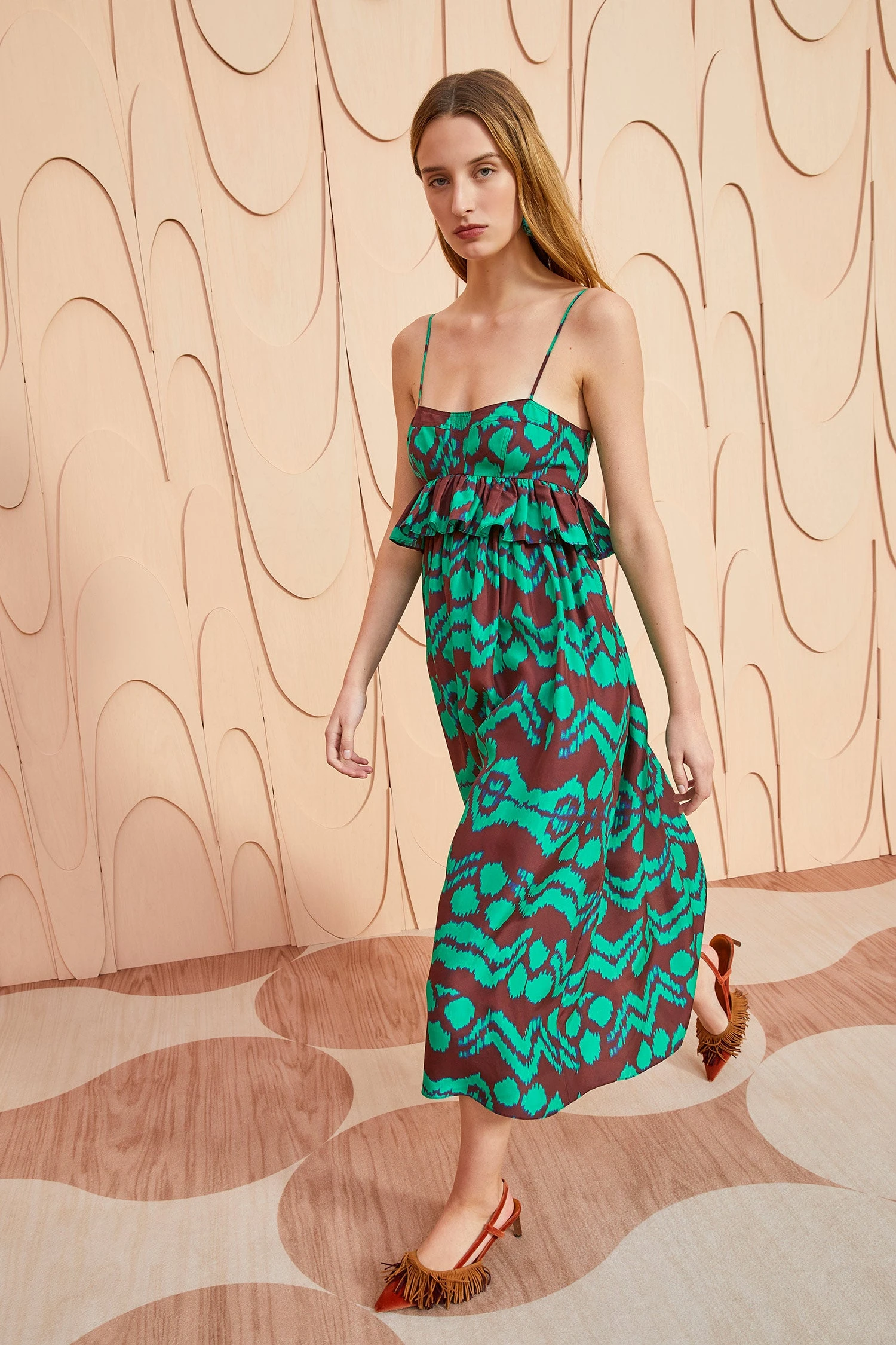 ULLA JOHNSON Amaliya Dress - Malachite 5 ULLA JOHNSON Amaliya Dress - Malachite - Image 3