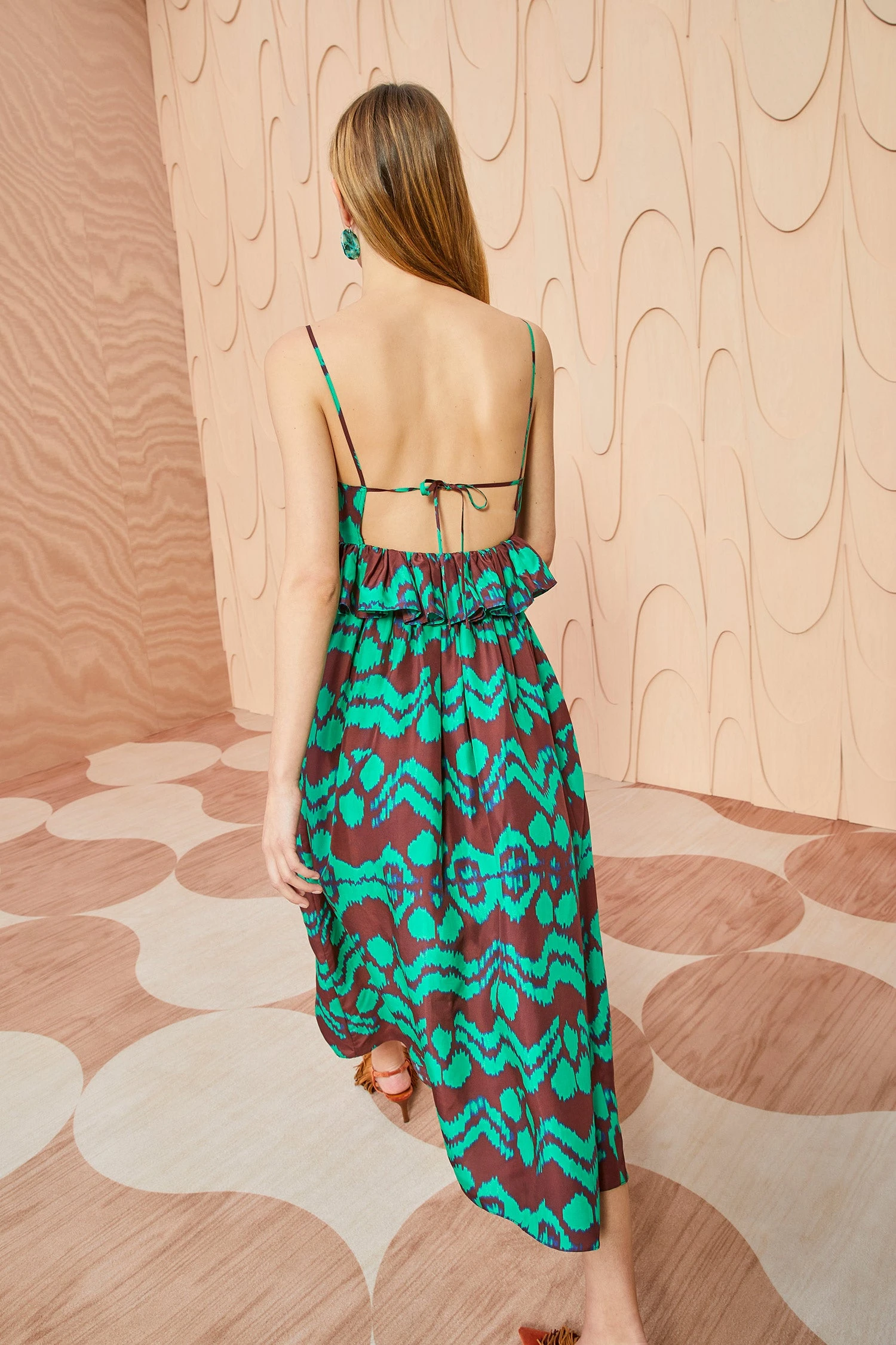 ULLA JOHNSON Amaliya Dress - Malachite 6 ULLA JOHNSON Amaliya Dress - Malachite - Image 4