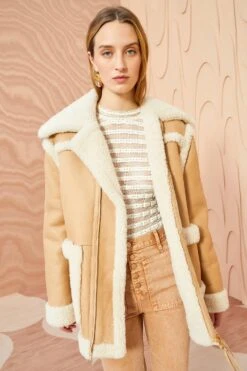 ULLA JOHNSON Ambrose Jacket - Limestone 11 ULLA JOHNSON Ambrose Jacket - Limestone -Chic Clothing Store ULLA JOHNSON Ambrose Jacket LIMESTONE 0005