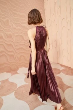 ULLA JOHNSON Amiko Dress - Mahogany -Chic Clothing Store ULLA JOHNSON Amiko Dress MAHOGANY 0096