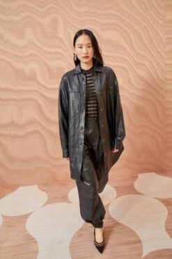 ULLA JOHNSON Apollo Jacket - Noir 10 ULLA JOHNSON Apollo Jacket - Noir -Chic Clothing Store ULLA JOHNSON Apollo Jacket NOIR 0022