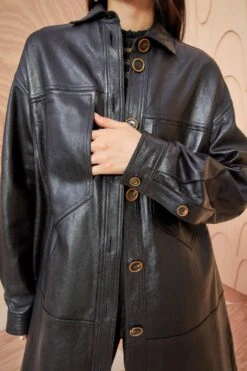 ULLA JOHNSON Apollo Jacket - Noir 11 ULLA JOHNSON Apollo Jacket - Noir -Chic Clothing Store ULLA JOHNSON Apollo Jacket NOIR 0105