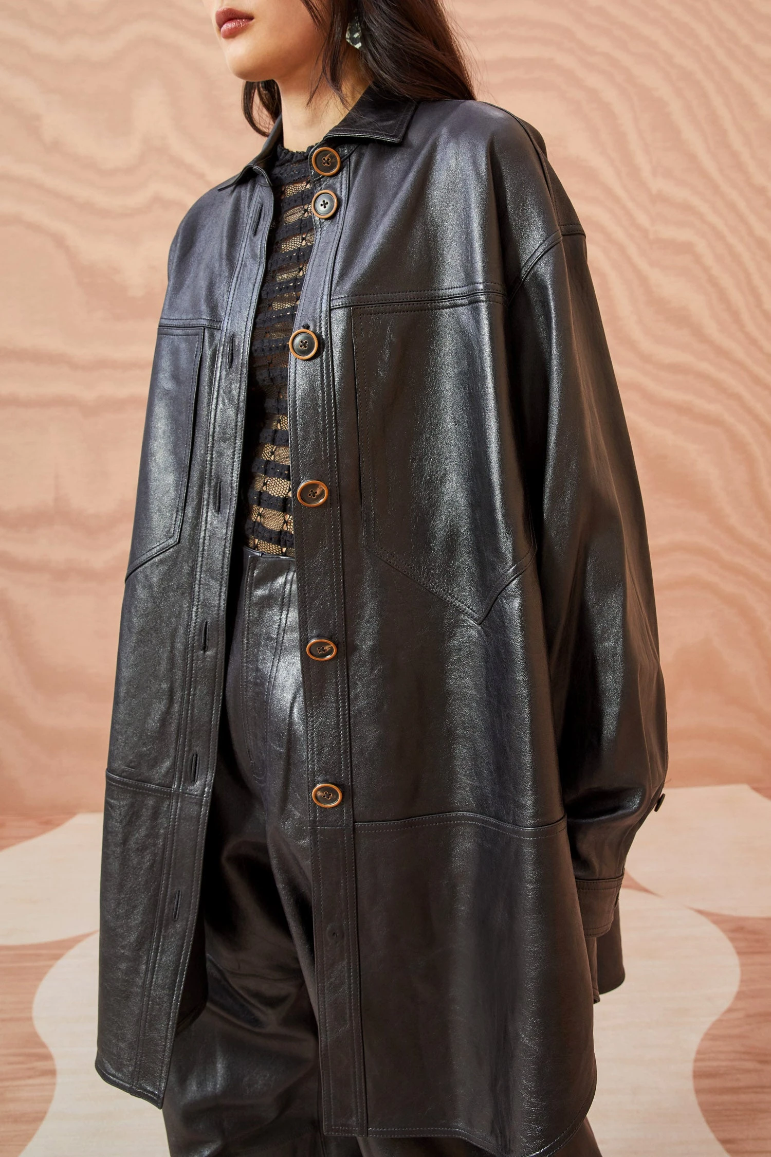 ULLA JOHNSON Apollo Jacket - Noir 4 ULLA JOHNSON Apollo Jacket - Noir - Image 2