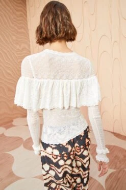 ULLA JOHNSON Augustina Pullover - Pristine 10 ULLA JOHNSON Augustina Pullover - Pristine -Chic Clothing Store ULLA JOHNSON Augustina Pullover PRISTINE 04