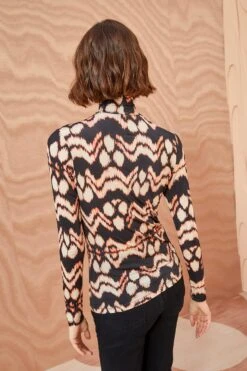 ULLA JOHNSON Aurelia Turtleneck - Obsidian -Chic Clothing Store ULLA JOHNSON Aurelia Turtleneck OBSIDIAN 03