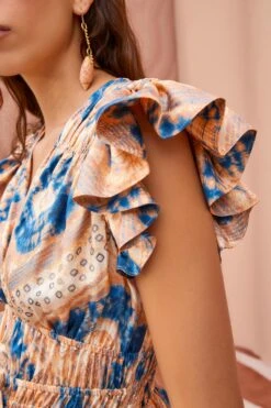 Chic Clothing Store -Chic Clothing Store ULLA JOHNSON Avia Dress FOSSIL 02 ALT