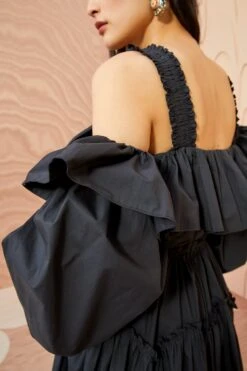 ULLA JOHNSON Caprice Dress - Noir -Chic Clothing Store ULLA JOHNSON Caprice Dress NOIR 05