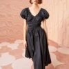 ULLA JOHNSON Cecile Dress - Noir 1 ULLA JOHNSON Cecile Dress - Noir -Chic Clothing Store ULLA JOHNSON Cecile Dress NOIR 01 MAIN