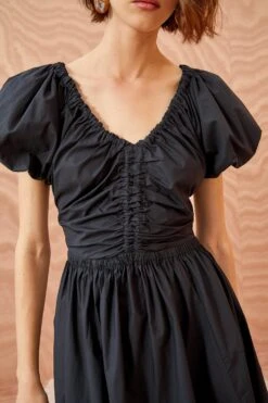 Chic Clothing Store -Chic Clothing Store ULLA JOHNSON Cecile Dress NOIR 02 ALT