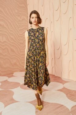 ULLA JOHNSON Clea Dress - Maple -Chic Clothing Store ULLA JOHNSON Clea Dress MAPLE 03