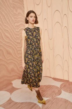 ULLA JOHNSON Clea Dress - Maple -Chic Clothing Store ULLA JOHNSON Clea Dress MAPLE 05