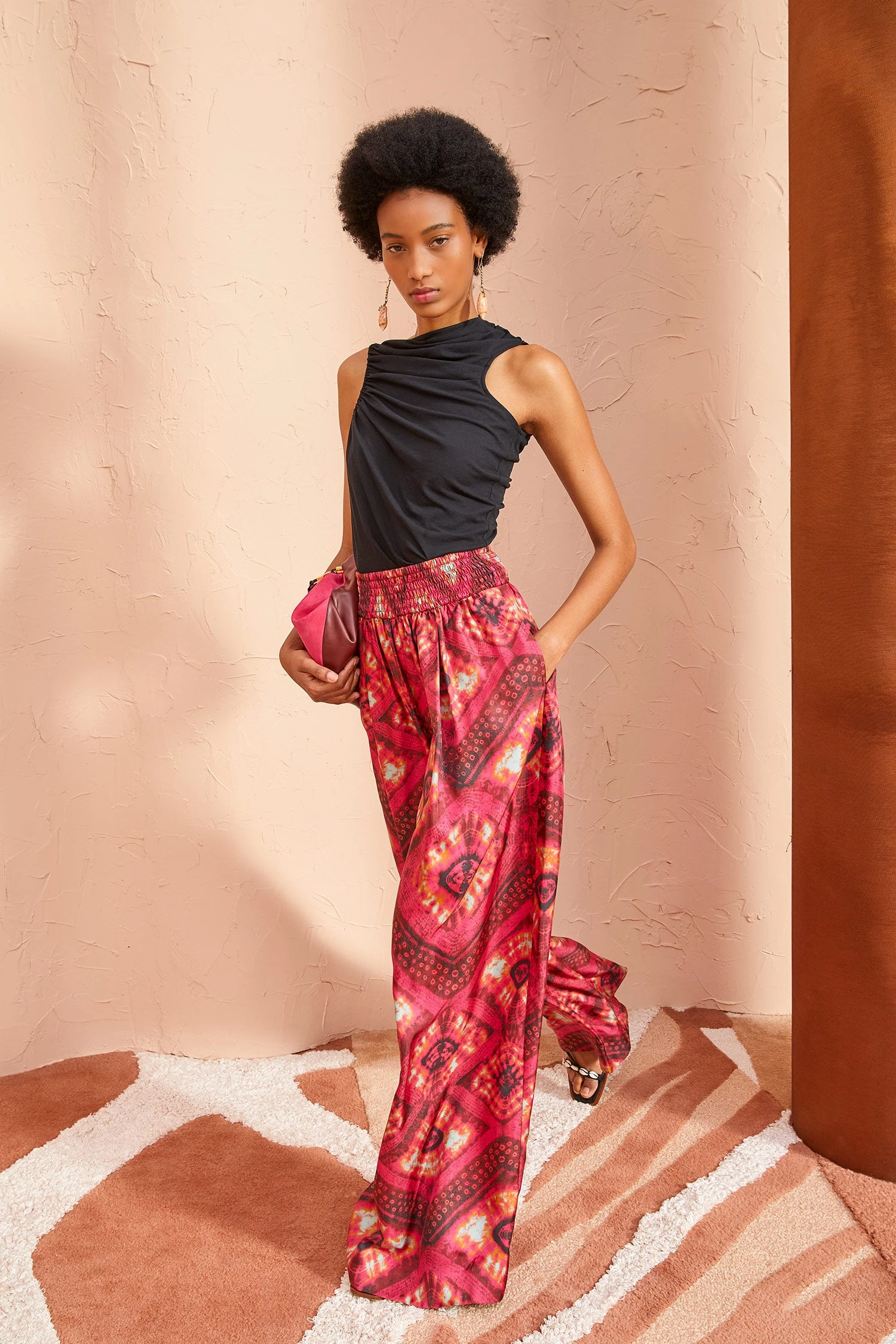 ULLA JOHNSON Clemence Pants - Wild Rose 7 ULLA JOHNSON Clemence Pants - Wild Rose - Image 5