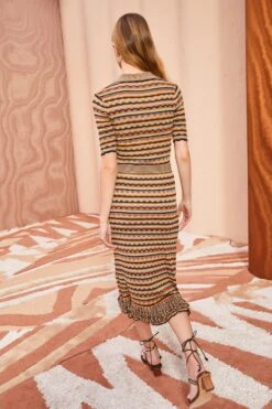 ULLA JOHNSON Cosette Skirt - Tiger's Eye -Chic Clothing Store ULLA JOHNSON Cosette Skirt TIGER SEYE 0113