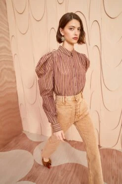 ULLA JOHNSON Dari Blouse - Mulberry -Chic Clothing Store ULLA JOHNSON Dari Blouse MULBERRY 0023