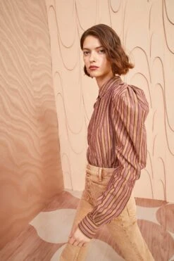 ULLA JOHNSON Dari Blouse - Mulberry -Chic Clothing Store ULLA JOHNSON Dari Blouse MULBERRY 0070