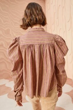 ULLA JOHNSON Dari Blouse - Mulberry -Chic Clothing Store ULLA JOHNSON Dari Blouse MULBERRY 0125