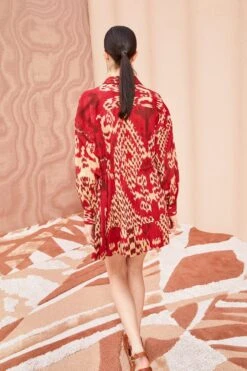 ULLA JOHNSON Dari Dress - Vermilion -Chic Clothing Store ULLA JOHNSON Dari Dress VERMILION 03