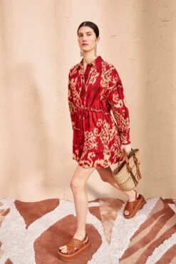 ULLA JOHNSON Dari Dress - Vermilion -Chic Clothing Store ULLA JOHNSON Dari Dress VERMILION 04