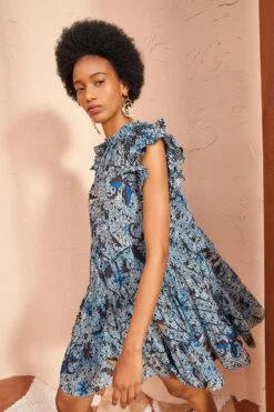 ULLA JOHNSON Denia Dress - Morning Glory -Chic Clothing Store ULLA JOHNSON Denia Dress MORNING GLORY 04