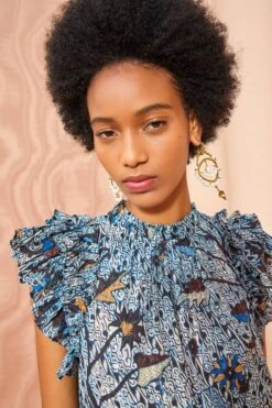 ULLA JOHNSON Denia Dress - Morning Glory -Chic Clothing Store ULLA JOHNSON Denia Dress MORNING GLORY 05