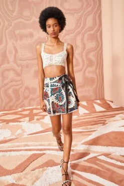 ULLA JOHNSON Dimi Skirt - Lapis 9 ULLA JOHNSON Dimi Skirt - Lapis -Chic Clothing Store ULLA JOHNSON Dimi Skirt LAPIS 0053