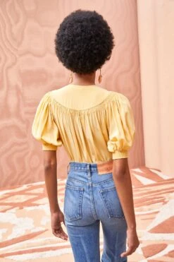 ULLA JOHNSON Dina Top - Dune -Chic Clothing Store ULLA JOHNSON Dina Top DUNE 04