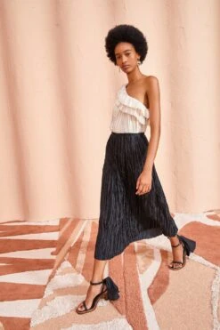 ULLA JOHNSON Dioni Skirt - Noir -Chic Clothing Store ULLA JOHNSON Dioni Skirt NOIR 03