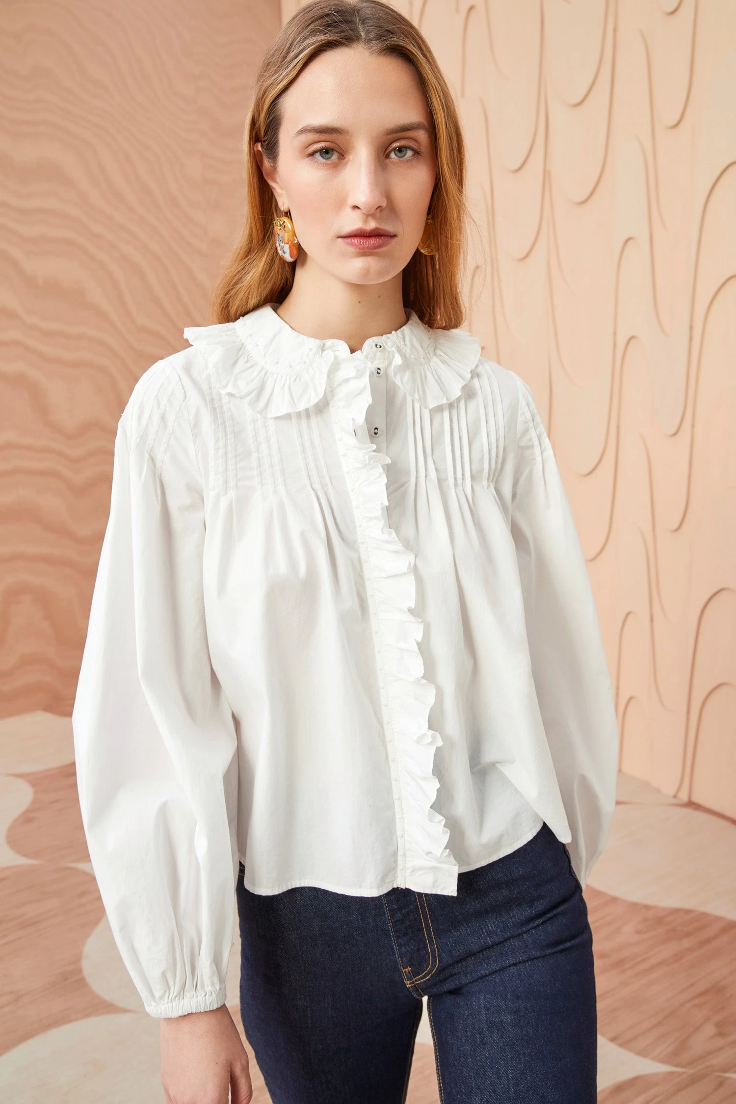 ULLA JOHNSON Dolores Blouse - Pristine 5 ULLA JOHNSON Dolores Blouse - Pristine - Image 3