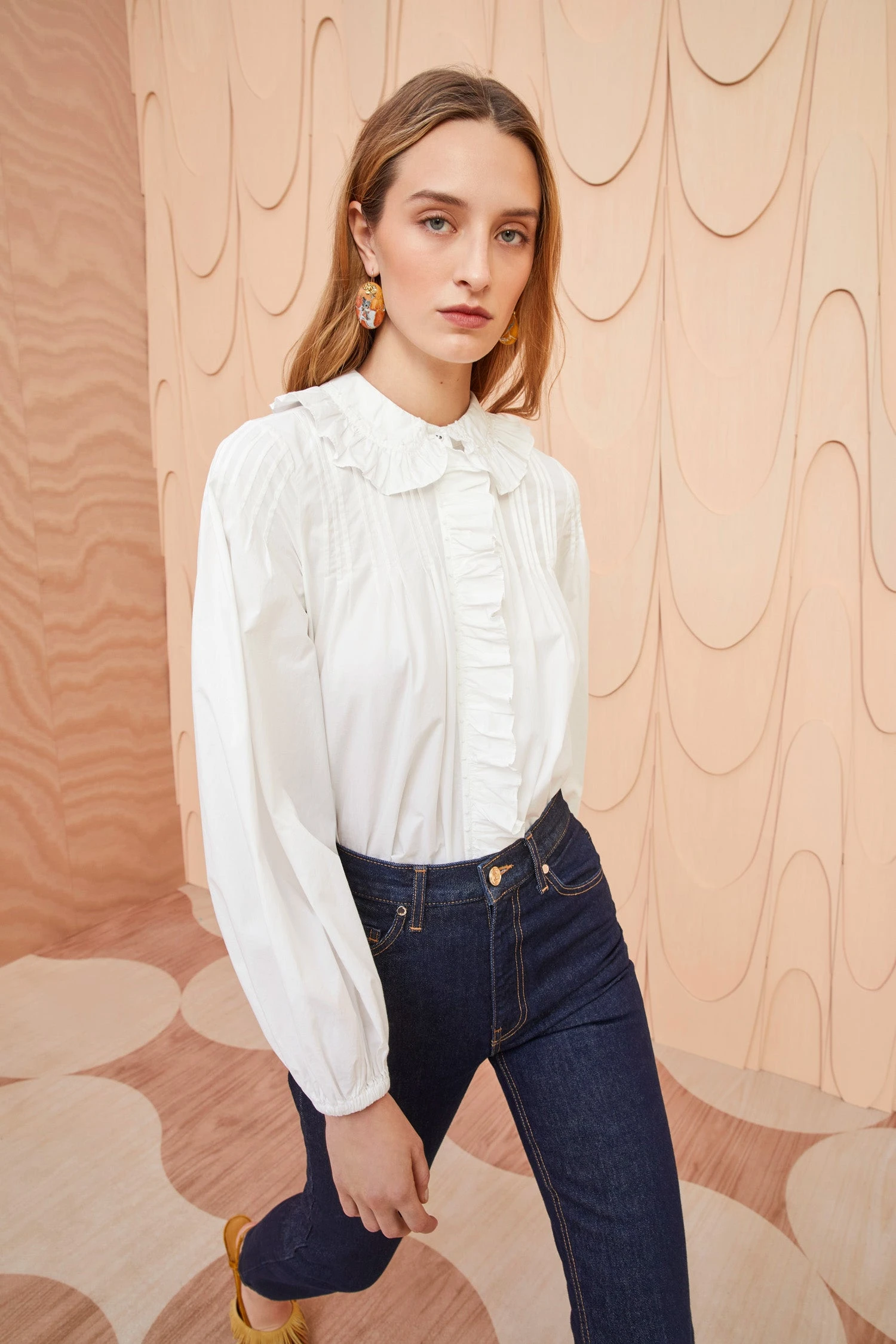 ULLA JOHNSON Dolores Blouse - Pristine 7 ULLA JOHNSON Dolores Blouse - Pristine - Image 5