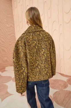 ULLA JOHNSON Dorothea Jacket - Lynx -Chic Clothing Store ULLA JOHNSON Dorothea Jacket LYNX 0101