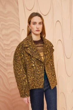 ULLA JOHNSON Dorothea Jacket - Lynx -Chic Clothing Store ULLA JOHNSON Dorothea Jacket LYNX 0135