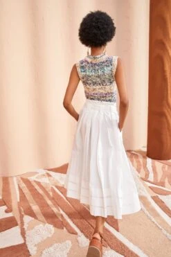 ULLA JOHNSON Dylan Skirt - Pristine 10 ULLA JOHNSON Dylan Skirt - Pristine -Chic Clothing Store ULLA JOHNSON Dylan Skirt PRISTINE 04