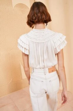 ULLA JOHNSON Eva Top - Blanc -Chic Clothing Store ULLA JOHNSON EVA TOP BLANC 04