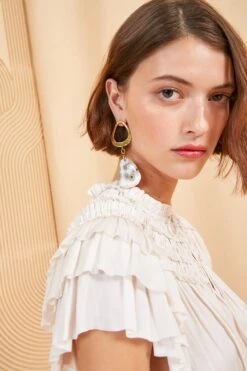 ULLA JOHNSON Eva Top - Blanc -Chic Clothing Store ULLA JOHNSON EVA TOP BLANC 05