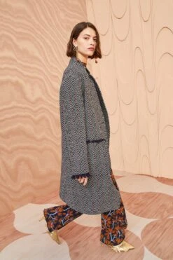 ULLA JOHNSON Eleanor Coat - Graphite -Chic Clothing Store ULLA JOHNSON Eleanor Coat GRAPHITE 0017