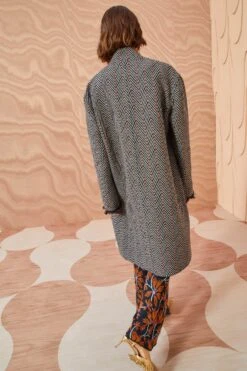 ULLA JOHNSON Eleanor Coat - Graphite -Chic Clothing Store ULLA JOHNSON Eleanor Coat GRAPHITE 0163