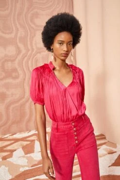 ULLA JOHNSON Eleni Top - Orchid