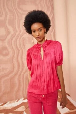 ULLA JOHNSON Eleni Top - Orchid -Chic Clothing Store ULLA JOHNSON Eleni Top ORCHID 03