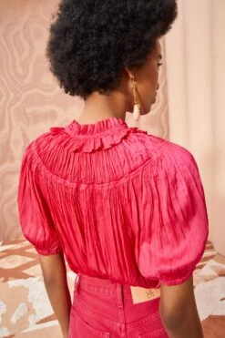 ULLA JOHNSON Eleni Top - Orchid -Chic Clothing Store ULLA JOHNSON Eleni Top ORCHID 04