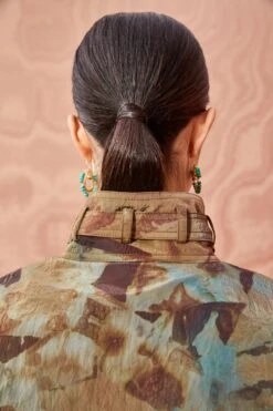 ULLA JOHNSON Elettra Trench - Chalcedony -Chic Clothing Store ULLA JOHNSON Elettra Trench CHALCEDONY 0163