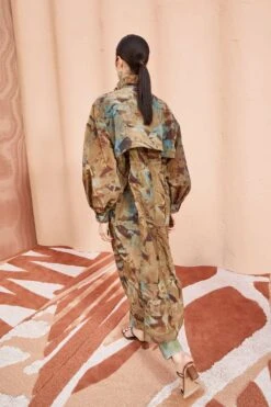 ULLA JOHNSON Elettra Trench - Chalcedony -Chic Clothing Store ULLA JOHNSON Elettra Trench CHALCEDONY 0179