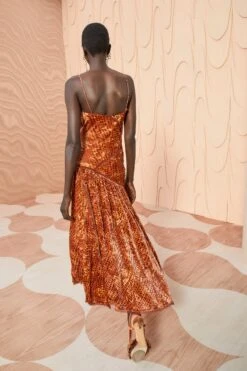 ULLA JOHNSON Elodie Dress - Sienna -Chic Clothing Store ULLA JOHNSON Elodie Dress SIENNA 0029