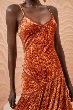 ULLA JOHNSON Elodie Dress - Sienna -Chic Clothing Store ULLA JOHNSON Elodie Dress SIENNA 02 ALT