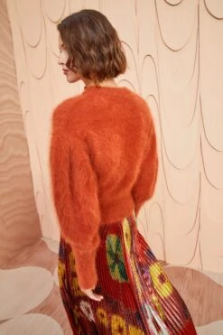 ULLA JOHNSON Emira Pullover - Redwood -Chic Clothing Store ULLA JOHNSON Emira Pullover REDWOOD 0174