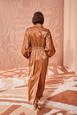 ULLA JOHNSON Ettienne Coat - Bronze -Chic Clothing Store ULLA JOHNSON Ettienne Coat BRONZE 0204