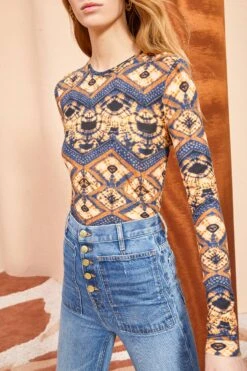 ULLA JOHNSON Eve Top - Constellation 11 ULLA JOHNSON Eve Top - Constellation -Chic Clothing Store ULLA JOHNSON Eve Top CONSTELLATION 02 ALT