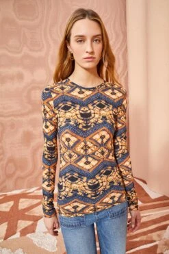 ULLA JOHNSON Eve Top - Constellation 9 ULLA JOHNSON Eve Top - Constellation -Chic Clothing Store ULLA JOHNSON Eve Top CONSTELLATION 03